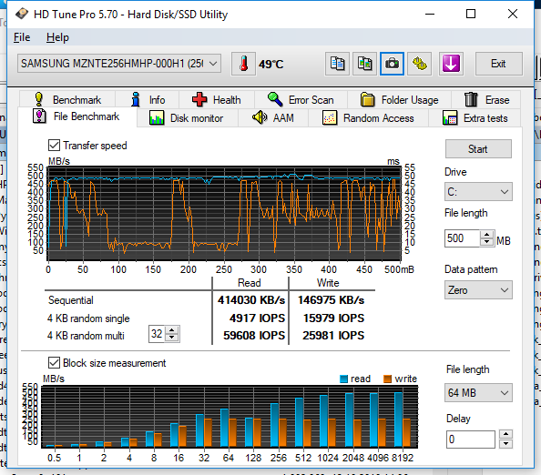 Samsung HD SSD 256Go