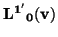 $\bf {L^{1^\prime}}_0(v)$