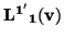 $\bf {L^{1^\prime}}_1(v)$